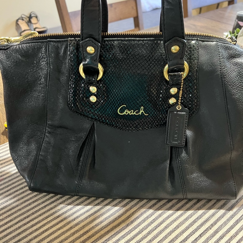 Coach leather bag